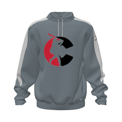 [CUS-DFW-HOOD-FLC-LSL-GRY-YXS-LOGO1] Hoodie (Youth XS, Gray, Logo 1)