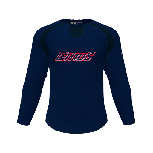 [CUS-DFW-PULL-FLC-CNK-LSL-NVY-YS-LOGO3] Pullover (Youth S, Navy, Logo 3)