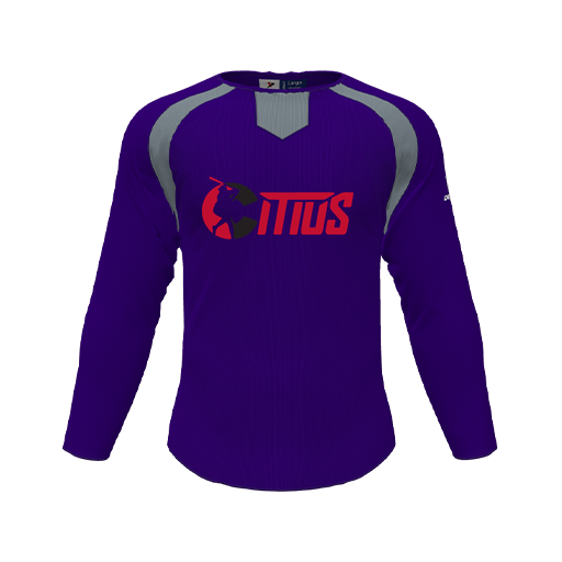 [CUS-DFW-PULL-FLC-CNK-LSL-PUR-YS-LOGO2] Pullover (Youth S, Purple, Logo 2)