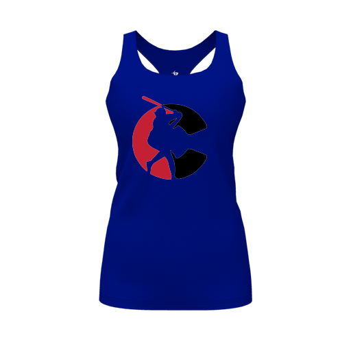 [FT0TRBRY-FYS-LOGO1] Decker Racerback Tank Top (Female Youth S, Royal, Logo 1)