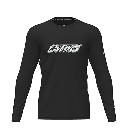 [CUS-DRIF-TEES-PER-CNK-LSL-BLK-YXS-LOGO3] Dri Fit Performance T-Shirt (Youth XS, Black, Logo 3, Long Sleeve)