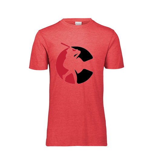 [FTSCUBRD-AS-LOGO1] Decker Men's Tri-Blend T-Shirt - Short Sleeve (Adult S, Red, Logo 1)