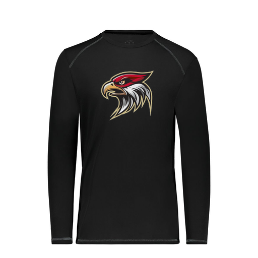 [6845.080.S-LOGO1] Men's SoftTouch Long Sleeve (Adult S, Black, Logo 1)