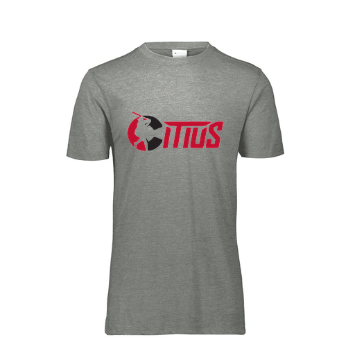 [FTSCUBGY-YS-LOGO2] Decker Youth Tri-Blend T-Shirt - Short Sleeve (Youth S, Gray, Logo 2)