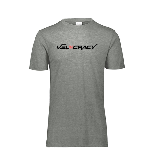 [FTSCUBGY-YS-LOGO3] Decker Youth Tri-Blend T-Shirt - Short Sleeve (Youth S, Gray, Logo 3)