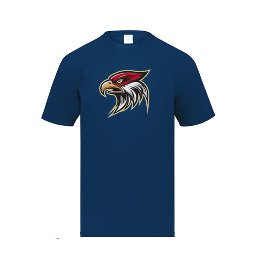 [2791.065.S-LOGO1] Youth Smooth Sport T-Shirt (Youth S, Navy, Logo 1)