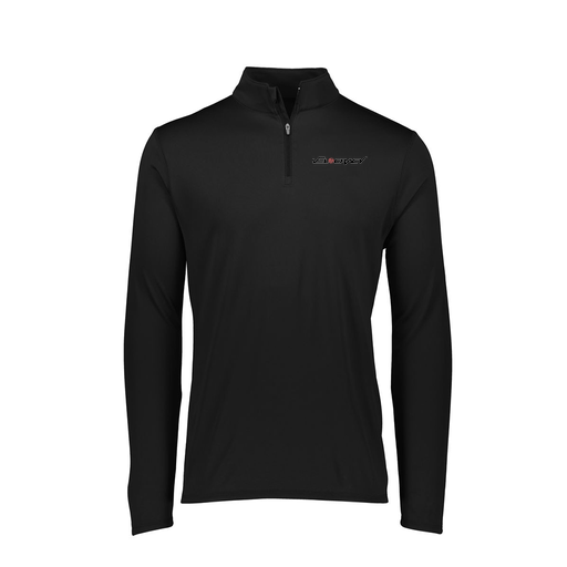 [FTLQFLBK-FAXS-LOGO3] Decker Women's Flex-Lite 1/4 Zip Shirt (Female Adult XS, Black, Logo 3)