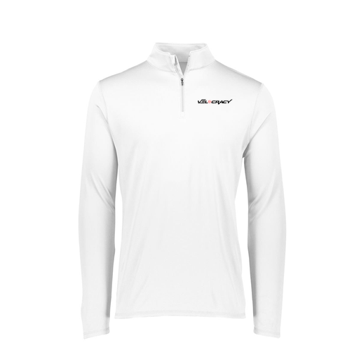 [FTLQFLWH-FAXS-LOGO3] Decker Women's Flex-Lite 1/4 Zip Shirt (Female Adult XS, White, Logo 3)