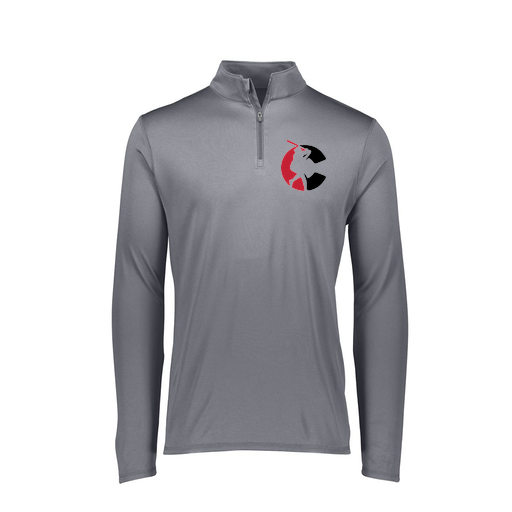 [FTLQFLGY-FAXS-LOGO1] Decker Women's Flex-Lite 1/4 Zip Shirt (Female Adult XS, Gray, Logo 1)