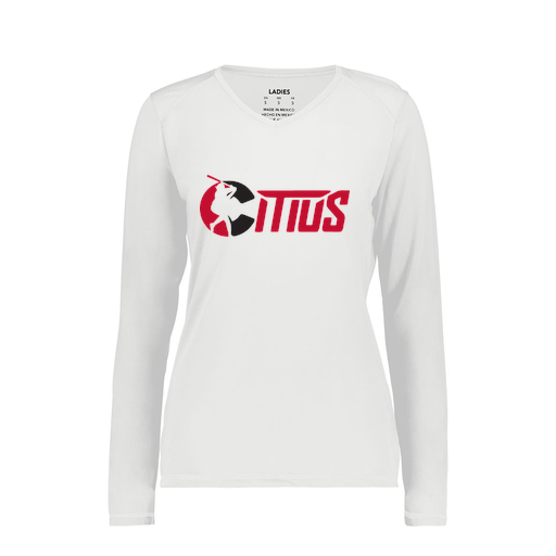 [6847.005.XS-LOGO2] Women's SoftTouch Long Sleeve (Female Adult XS, White, Logo 2)