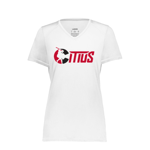 [6844.005.XS-LOGO2] Women's SoftTouch Short Sleeve (Female Adult XS, White, Logo 2)