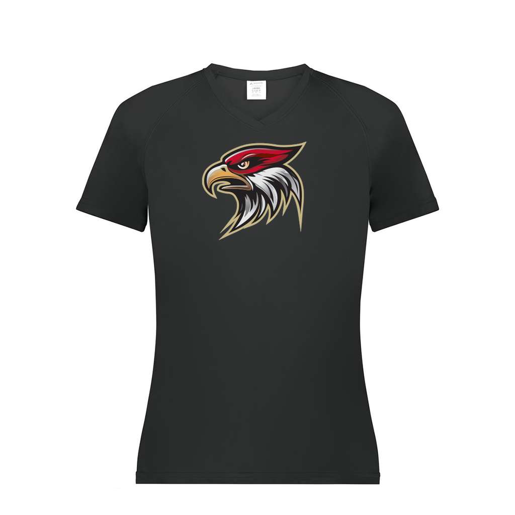 Ladies Smooth Sport V-Neck T-Shirt