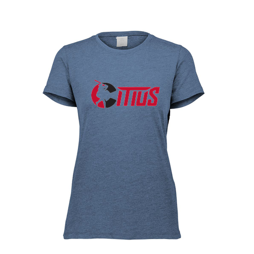 [FTSCUBNV-FAXS-LOGO2] Decker Women's Tri-Blend T-Shirt - Short Sleeve (Female Adult XS, Navy, Logo 2)