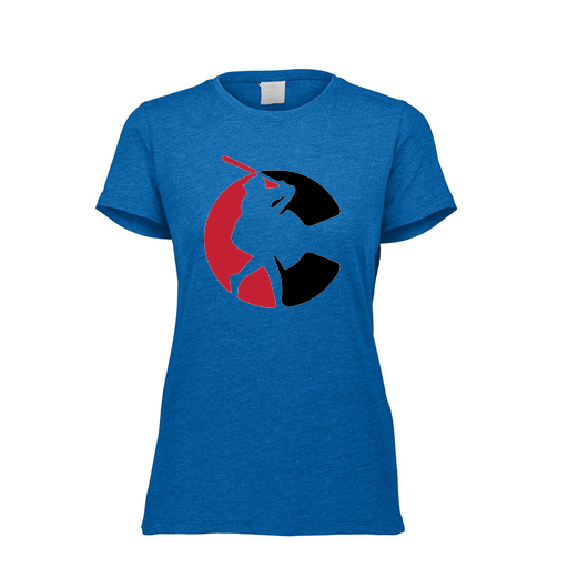 [FTSCUBRY-FAXS-LOGO1] Decker Women's Tri-Blend T-Shirt - Short Sleeve (Female Adult XS, Royal, Logo 1)