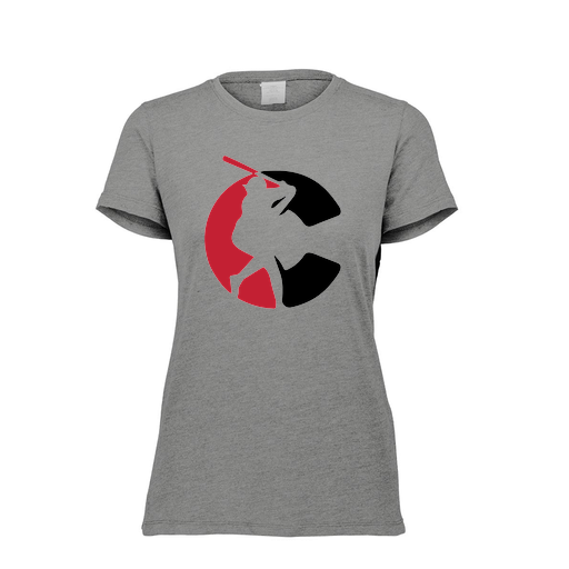 [FTSCUBGY-FAXS-LOGO1] Decker Women's Tri-Blend T-Shirt - Short Sleeve (Female Adult XS, Gray, Logo 1)