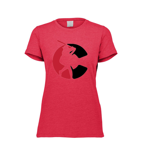 [FTSCUBRD-FAXS-LOGO1] Decker Women's Tri-Blend T-Shirt - Short Sleeve (Female Adult XS, Red, Logo 1)