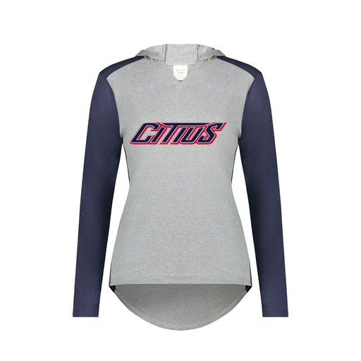 [6902.29V.XS-LOGO3] Ladies Vintage Hoodie (Female Adult XS, Navy, Logo 3)