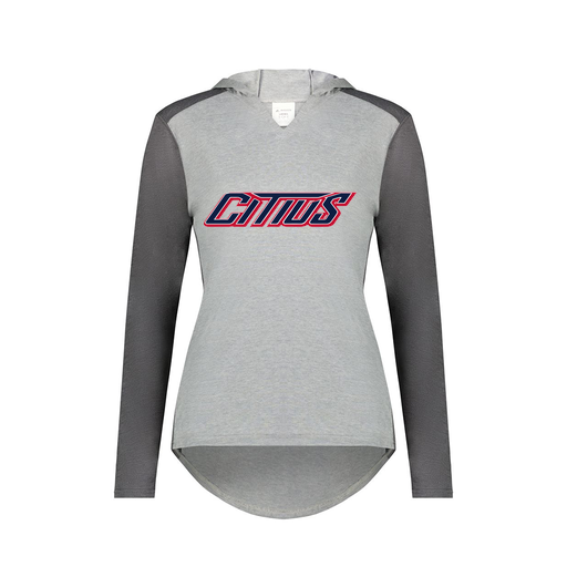 [6902.30V.XS-LOGO3] Ladies Vintage Hoodie (Female Adult XS, Gray, Logo 3)