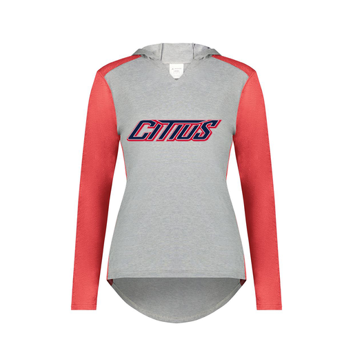 [6902.27V.XS-LOGO3] Ladies Vintage Hoodie (Female Adult XS, Red, Logo 3)