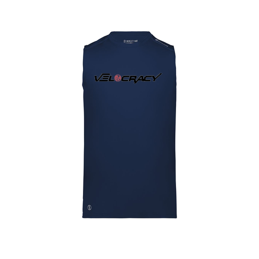 [222593.065.S-LOGO3] Men's CoolDry TankTop (Adult S, Navy, Logo 3)