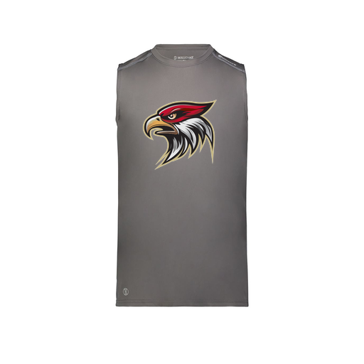 [222593.98D.S-LOGO1] Men's CoolDry TankTop (Adult S, Gray, Logo 1)