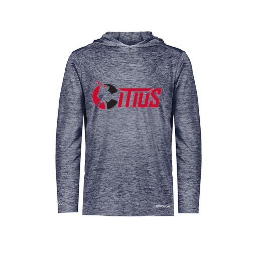 [FOLHCGNV-AS-LOGO2] Decker Men's Charge Hoodie (Adult S, Navy, Logo 2)