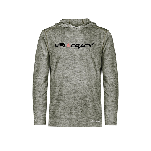 [FOLHCGGY-AS-LOGO3] Decker Men's Charge Hoodie (Adult S, Gray, Logo 3)