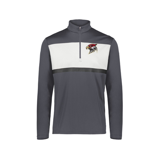 [222691.F52.S-LOGO1] Youth Bold 1/4 Zip Pullover (Youth S, Gray, Logo 1)