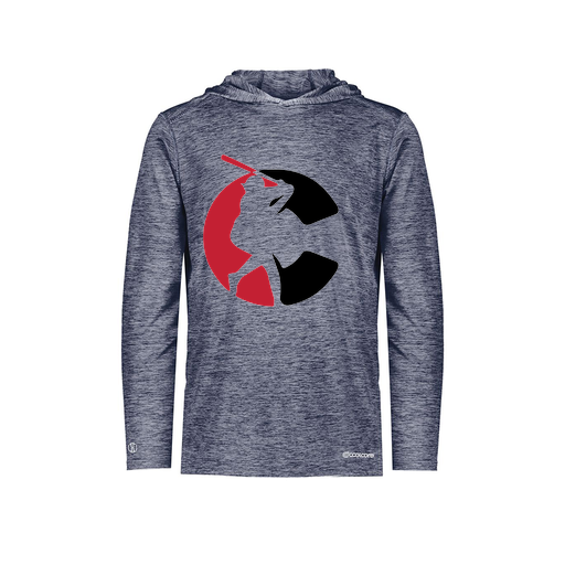 [FOLHCGNV-YS-LOGO1] Decker Youth Charge Hoodie (Youth S, Navy, Logo 1)