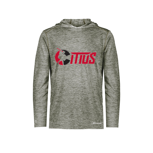 [FOLHCGGY-YS-LOGO2] Decker Youth Charge Hoodie (Youth S, Gray, Logo 2)