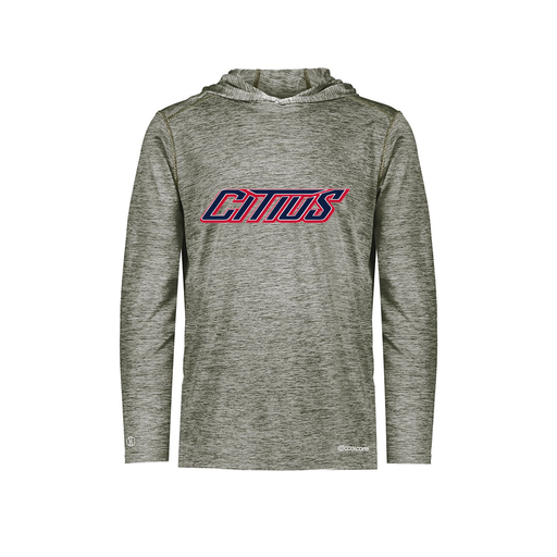 [CUS-DFW-CHGHOOD-PER-LSL-GRY-YS-LOGO3] Youth Charge Hoodie (Youth S, Gray, Logo 3)