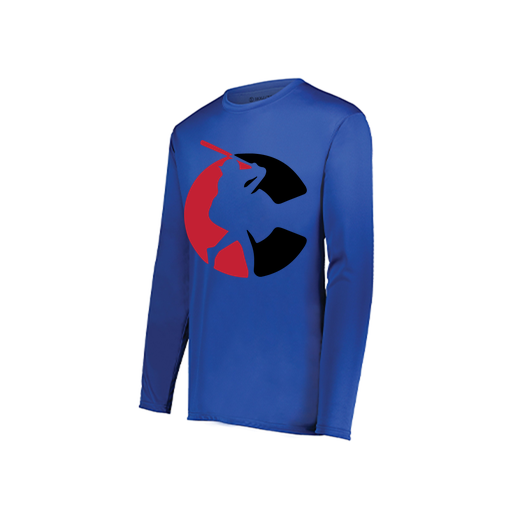 [222822.060.XS-LOGO1] Men's LS Smooth Sport Shirt (Adult XS, Royal, Logo 1)