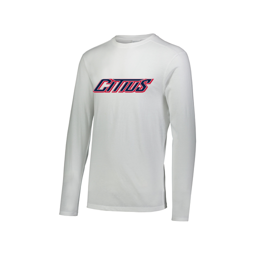 [3075.005.XS-LOGO3] Men's LS Ultra-blend T-Shirt (Adult XS, White, Logo 3)