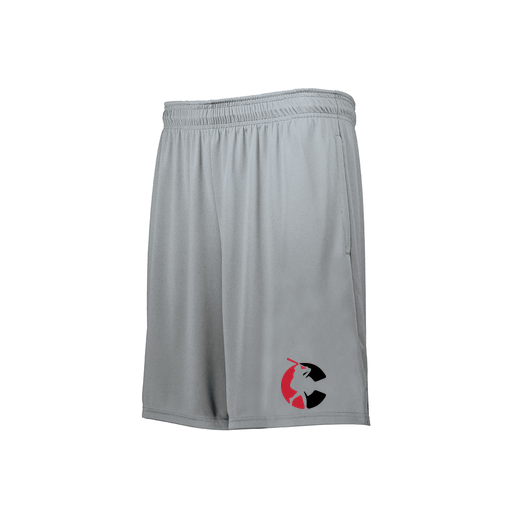 [229511.099.XS-LOGO1] Decker Men's Swift Short (Adult XS, Silver, Logo 1)