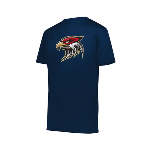 [222819.065.XXS-LOGO1] Youth Movement Dri Fit Shirt (Youth XXS, Navy, Logo 1)