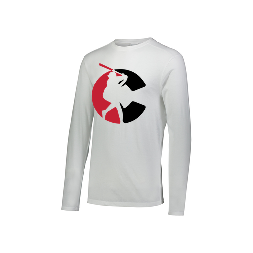 [FTLCUBWH-YS-LOGO1] Decker Youth Tri-Blend T-Shirt - Long Sleeve (Youth S, White, Logo 1)