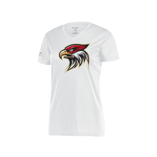 [222820.005.S-LOGO1] Ladies Movement Dri Fit Shirt (Female Adult S, White, Logo 1)