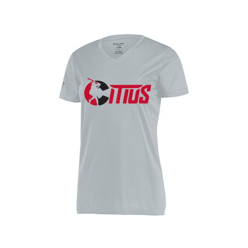 [222820.099.S-LOGO2] Ladies Movement Dri Fit Shirt (Female Adult S, Silver, Logo 2)