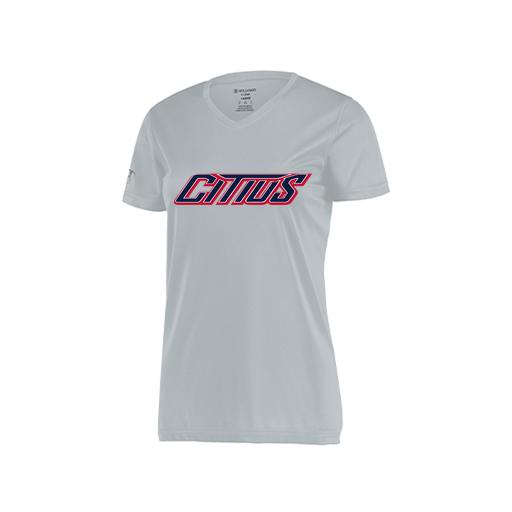 [222820.099.S-LOGO3] Ladies Movement Dri Fit Shirt (Female Adult S, Silver, Logo 3)