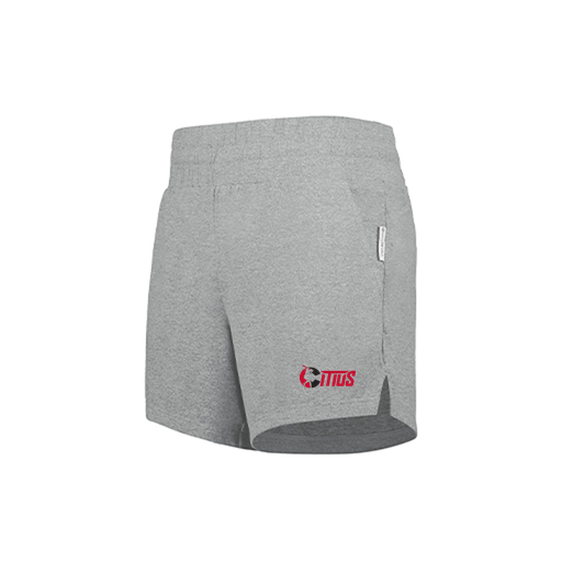 [223704.013.XS-LOGO2] LADIES VENTURA SOFT KNIT SHORTS (Female Adult XS, Silver, Logo 2)