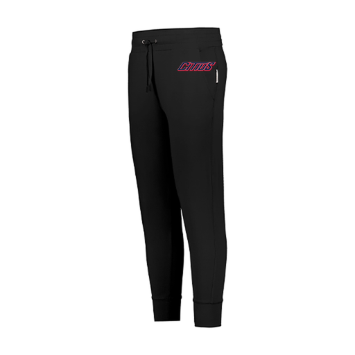 [222799.080.XS-LOGO3] LADIES VENTURA SOFT KNIT JOGGER (Female Adult XS, Black, Logo 3)