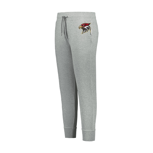 [222799.013.XS-LOGO1] LADIES VENTURA SOFT KNIT JOGGER (Female Adult XS, Silver, Logo 1)
