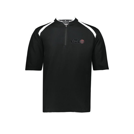 [229581-AS-BLK-LOGO4] Men's Dugout Short Sleeve Pullover (Adult S, Black, Logo 4)
