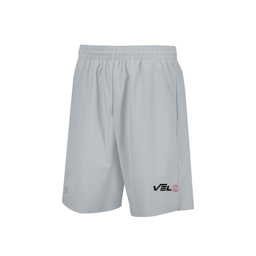 [229556.099.XS-LOGO4] Men's Weld Short (Adult XS, Silver, Logo 4)