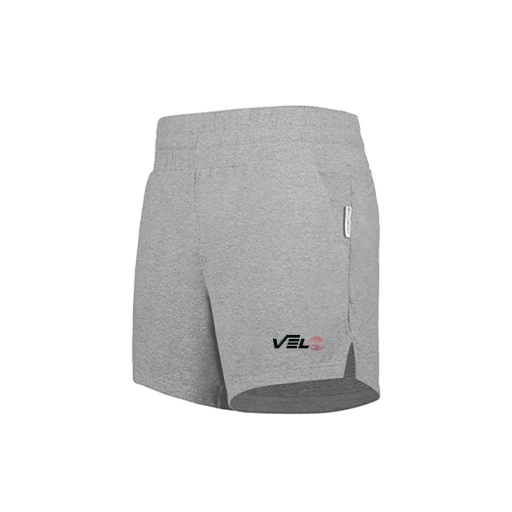 [224704.014.XS-LOGO4] LADIES VENTURA SOFT KNIT SHORTS (Female Adult XS, Silver, Logo 4)