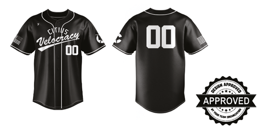 Black Full Button Jersey - Fall '25